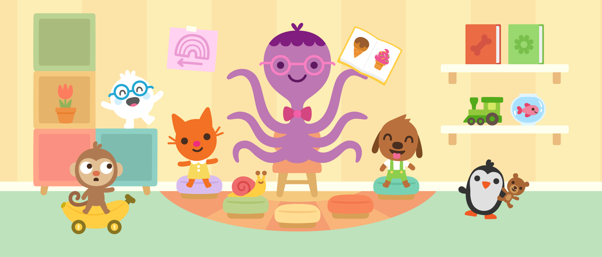 Sago Mini Friends is completely ad-free and free from in-app purchases